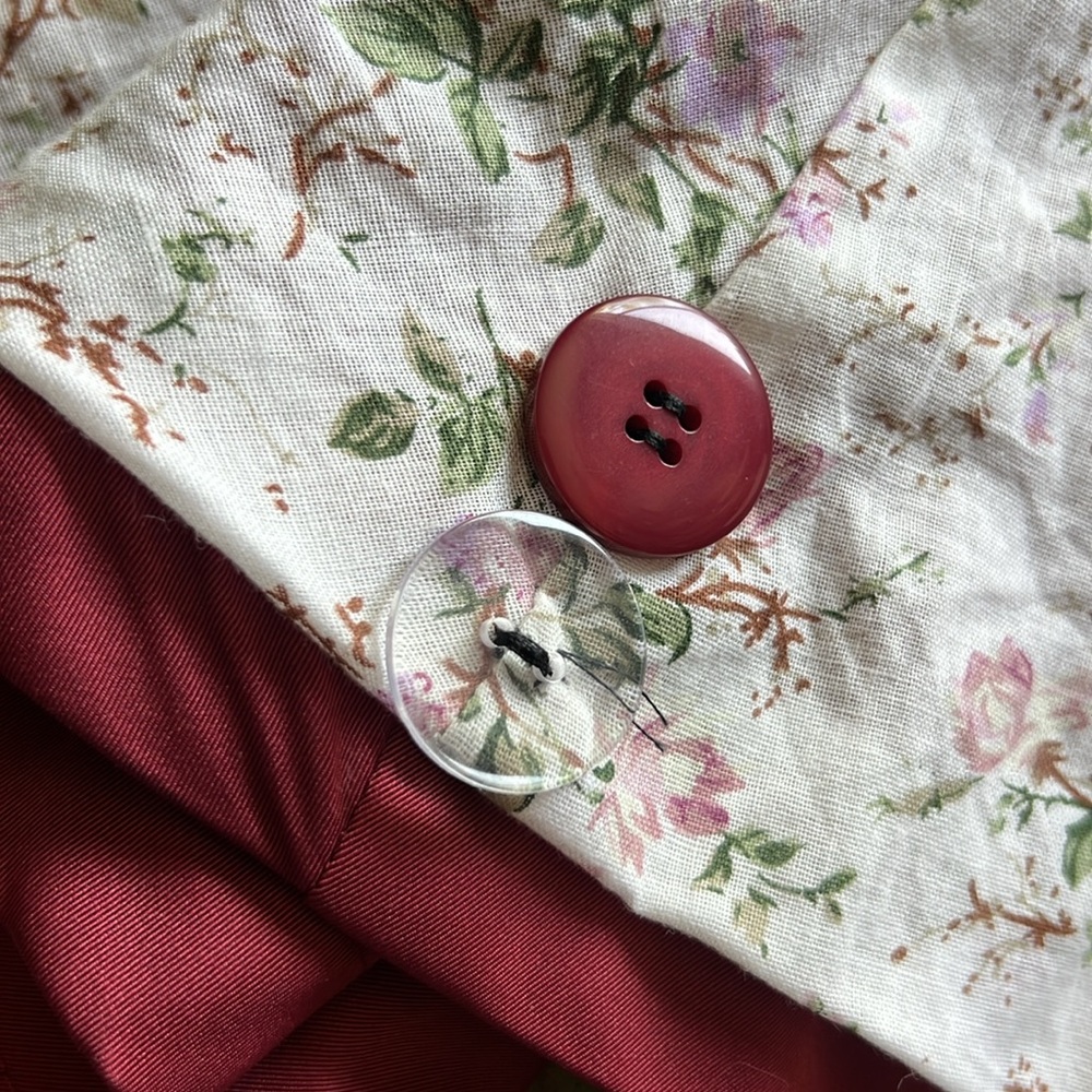 40th Retro style BurgundyDouble-Breasted Trench Coat ~ Collectif Vintage London - Picture 14 of 17